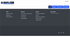 Desktop Screenshot of grupoatomseguridad.com